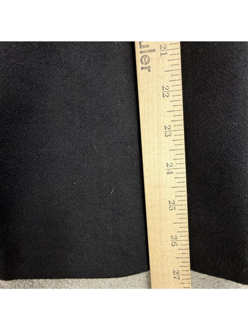 Talbots Skirt Womens 10 Black Wool Pencil Lined Midi Stretch Career Work Office - Picture 12 of 14